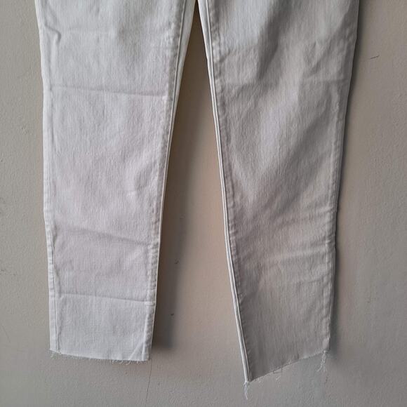 NWT Madewell The Perfect Vintage Jeans Tapered Leg Tile White Women's Size 23 - Picture 11 of 14